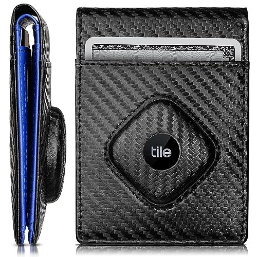 RFID Blocking Men's Wallet for Tile Mate (2022) with 11 Card Slots